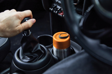 Logo trade mainostuotet tuotekuva: Musta+Blum-eristetty matkamuki ruostumatonta terästä